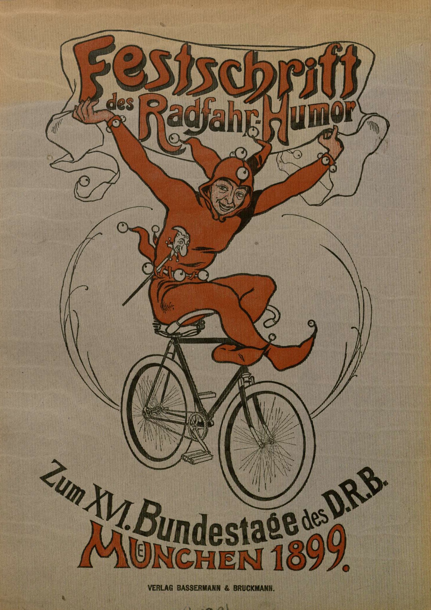 Titelseite der Festschrift für den 7. Bundestag des Deutschen Radfahrer-Bundes